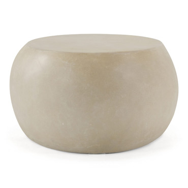 Denny - Modern Beige Fiberform Oval Coffee Table / VGGR-675466-PM-SAND