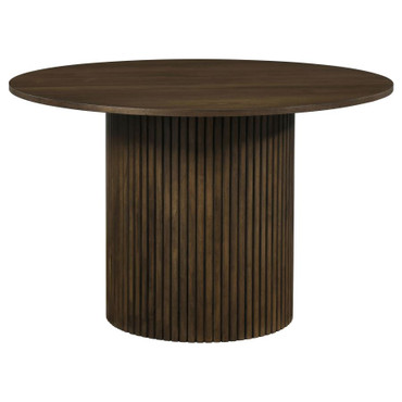 Hamlyn 43-inch Round Wood Dining Room Table Walnut / CS-193930WAL