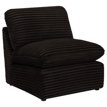 Collins Modular Armless Chair Chocolate Brown / CS-610350AC