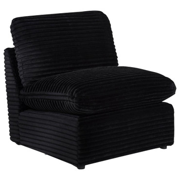 Collins Modular Armless Chair Black / CS-610360AC