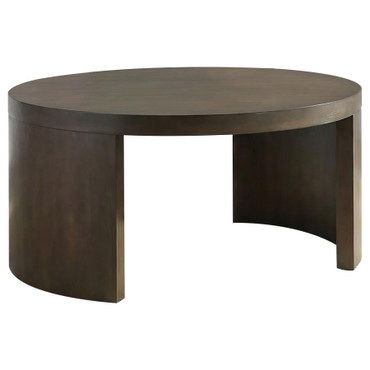 Sweeney 39-inch Round Wood Occasional Cocktail Coffee Table Dark Walnut / CS-722838