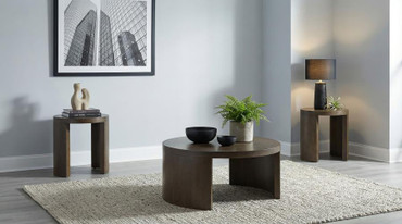 Sweeney 3-piece Coffee and End Occasional Table Set Dark Walnut / CS-722838-S3