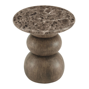 Pietra Indoor Outdoor Patio Round Side Table by Modway / EEI-7625