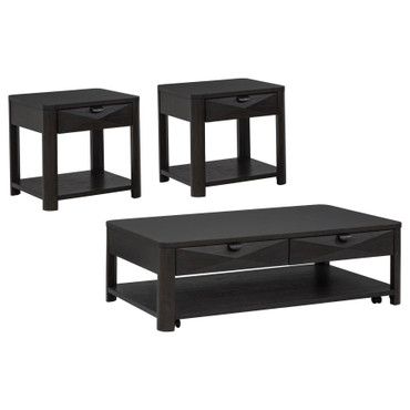 Marcelo 3-piece Coffee Table Set with Storage Coffee / CS-736068-S3