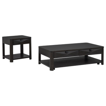 Marcelo 2-piece Coffee Table Set with Storage Coffee / CS-736068-S2