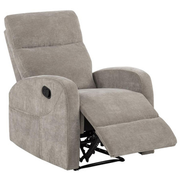 Hamilton Chenille Upholstered Manual Glider Recliner Sand / CS-603373
