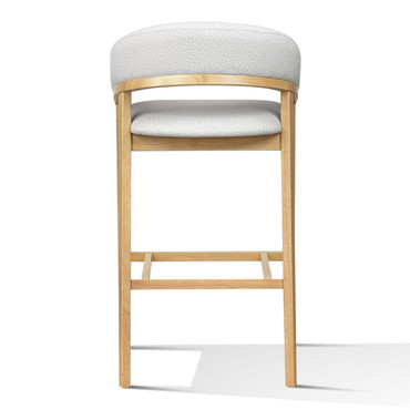 Truman - Mid-Century Modern Grey + Natural Oak Bar Chair (Set of 2) / VGMA-MI1240-BC30-OAK
