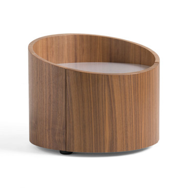 Geneva - Modern Walnut Round Nightstand / VGWCC522B-WAL