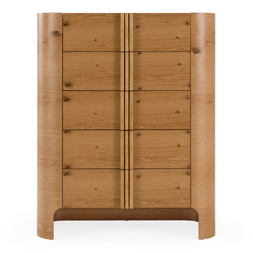 Newhart - Modern Natural Oak Chest / VGVC-J9012-5H-OAK