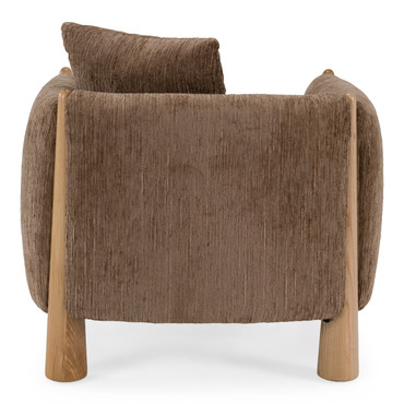 Voight - Contemporary Brown Fabric Accent Chair / VGGY-BY2125-CH-BRN