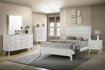Dortmund 4 Pc. Queen Bedroom Set w/ 2NS / CM7465WH-Q-5PC-2NS