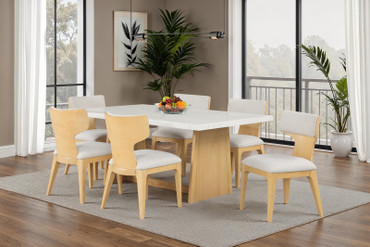 Caerwys Dining Table, Natural / FM34004NT-T-TABLE