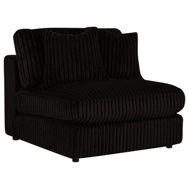 Blaine Upholstered Armless Chair Chocolate / CS-509877