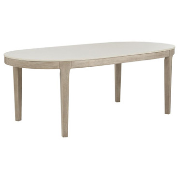 Lucaire 84-inch Cultured Marble Top Dining Table Honed Cream / CS-105960