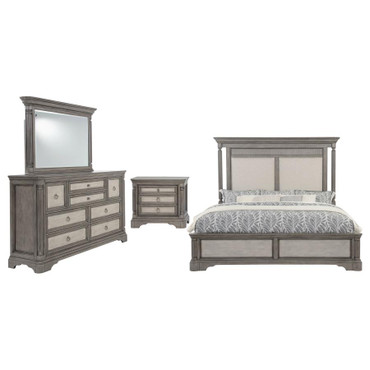 Cresswell 4-piece Queen Bedroom Set Weathered Taupe / CS-225141Q-S4