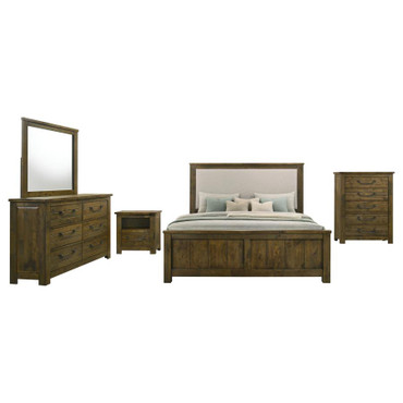 Doherty 5-piece Eastern King Bedroom Set Rustic Brown / CS-225161KE-S5
