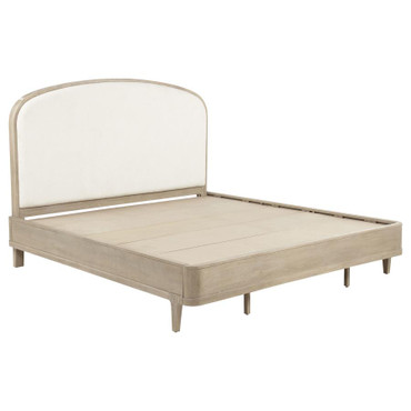 Lucaire California King Upholstered Panel Bed Sandstone / CS-225181KW