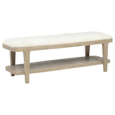 Lucaire Upholstered Bedroom Bench Sandstone / CS-225186