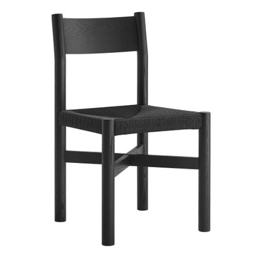 Alvia Oak Wood Dining Side Chair With Woven Seat by Modway / EEI-7541
