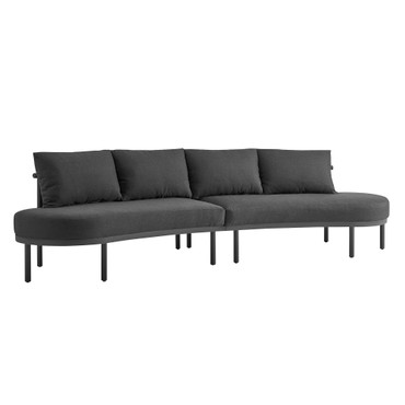 Porta 2 Piece Outdoor Patio Aluminum Modular Sofa by Modway / EEI-7611