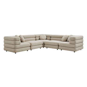 Jubilee 5-Piece Upholstered Modular L-Shaped Sofa Set by Modway / EEI-7714