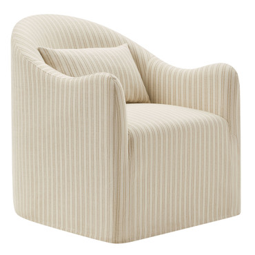 Bardot Slipcovered Striped Accent Chair by Modway / EEI-7776