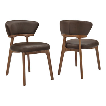 Daphne Vegan Leather Dining Chairs Set of 2 by Modway / EEI-7816