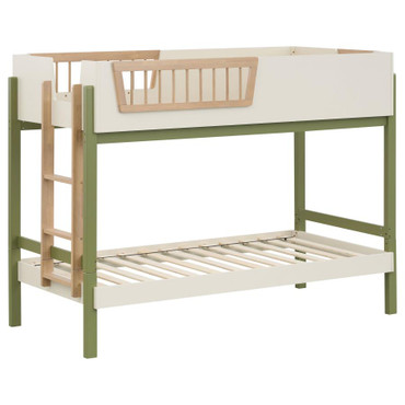 Evren Twin-over-Twin Bunk Bed with Ladder Tri-Tone / CS-460620