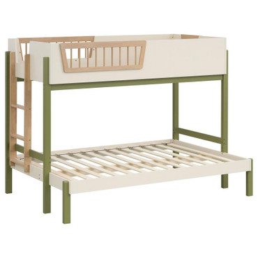 Evren Twin-over-Full Bunk Bed with Ladder Tri-Tone / CS-460621