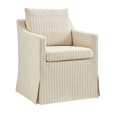 Serene Slipcovered Striped Fabric Dining Armchair by Modway / EEI-7894