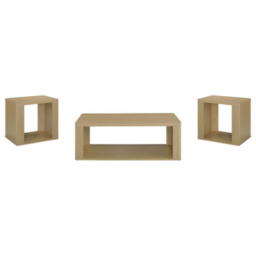 Alsina 3-Piece Coffee and End Table Set Greige / CS-711018-S3