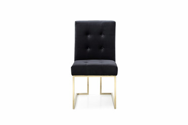 Legend Modern Black & Gold Dining Chair (Set of 2) / VGVCB012-BLKGOLD