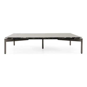 Lothal - Modern Black Faux Marble Coffee Table / VGBB-LL-CT1205-BLK