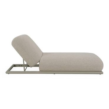 Anchor - Outdoor Grey Olefin Fabric Chaise / VGVK-F501L1-GRY