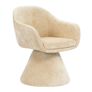 Risa Modern Swivel Beige Fabric Dining Chair / VGEU-MC-7598CH-Beige