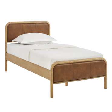 Wexford Vegan Leather Twin Platform Bed by Modway / MOD-7390