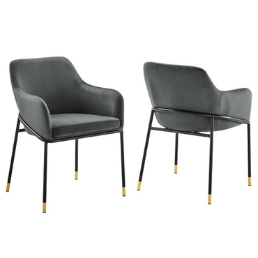 Jovi Performance Velvet Dining Armchair Set of 2 by Modway / EEI-6026