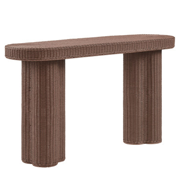 Sarova 59 Inch Natural Rattan Oval Console Table by Modway / EEI-7916
