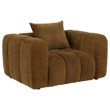Lazaro Fabric Upholstered Wide Channel Accent Chair Bronze / CS-511083