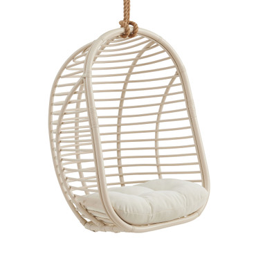 Neve Open Rib Weave Natural Rattan Hanging Chair by Modway / EEI-7936