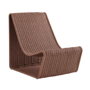 Eira Continuous Curved Natural Rattan Lounge Chair by Modway / EEI-7938