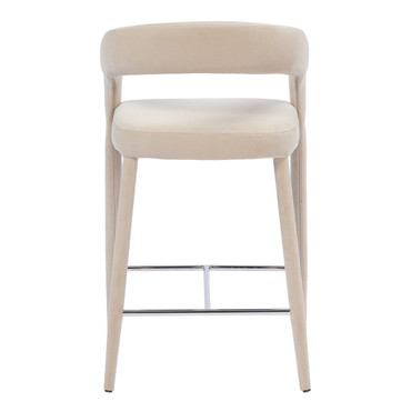 Mundra - Modern Beige Fabric Counter Chair / VGEU-MC-9651CH-A-C-Beige