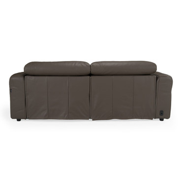 Jessop - Modern Dark Grey Leather Sofa 2 Recliners / VGKM-KM.6399B-SOFA-Dark Grey