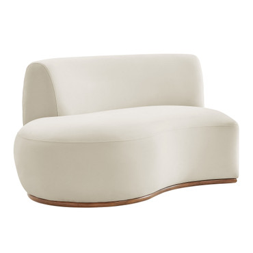 Rialta Curved Left-Arm Performance Velvet Sectional Loveseat by Modway / EEI-7733
