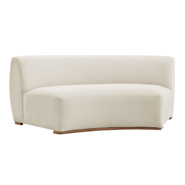 Rialta Curved Armless Performance Velvet Sectional Loveseat by Modway / EEI-7734