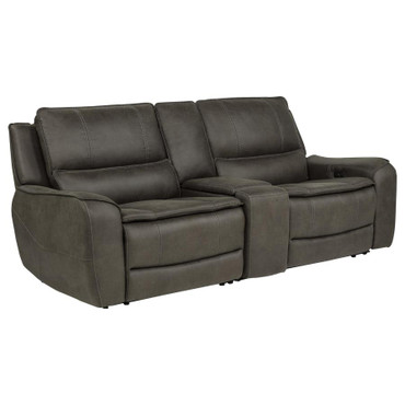 Marcell 3-Piece Power Reclining Loveseat with Charging Console Grey / CS-609698P