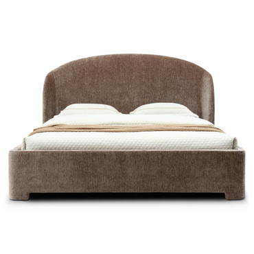 Queen Rory - Modern Tan Fabric Bed / VGVC-BD2602-BED-Q