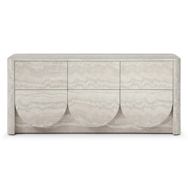 Yasmine - Modern Faux Travertine Dresser / VGVC-J2611-D-TRAV