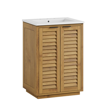 Tavira 24 Inch Shutter-Style Bathroom Vanity by Modway / EEI-7787