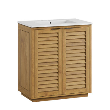 Tavira 30 Inch Shutter-Style Bathroom Vanity by Modway / EEI-7820